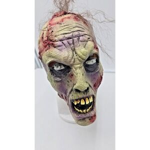 Halloween Horror‎ Zombie Brain Hair Scary Ghoulish Productions Mask